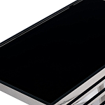 Столик журнальный с черной стеклянной столешницей Embodiment of Contemporary Art  варинант исполнения - 2 | Loft Concept в Костроме