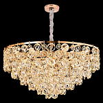 Люстра каскадная с подвесками в форме колец Galaxy of Light варинант исполнения - 7 | Loft Concept в Костроме