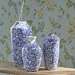 Ваза с синим цветочным узором Blue & White Ornament  варинант исполнения - 4 | Loft Concept в Костроме