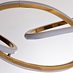 Люстра подвесная золотая в форме изогнутых колец Curved Rings варинант исполнения - 2 | Loft Concept в Костроме