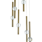 Каскадная люстра Celestin Spheres Brass Chandelier варинант исполнения - 2 | Loft Concept в Костроме