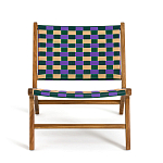 Кресло низкое из массива тика Barbados варинант исполнения - 3 | Loft Concept в Костроме