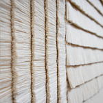 Большое Панно Абстракция белые нити Huipil Wall Hanging варинант исполнения - 2 | Loft Concept в Костроме