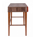 Стол письменный из массива бука с 2-мя ящиками красный Wenge Light варинант исполнения - 2 | Loft Concept в Костроме