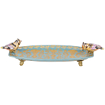 Блюдо фарфоровое Экзотические птички Vivole варинант исполнения - 1 | Loft Concept в Костроме