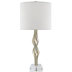 Настольная лампа с фигурным состаренным основанием Flooding with Light варинант исполнения - 2 | Loft Concept в Костроме