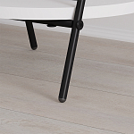 Стол приставной с 2-мя круглыми белыми столешницами ESSEL SIDE TABLE WHITE варинант исполнения - 3 | Loft Concept в Костроме