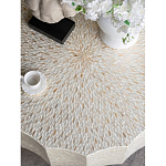 Стол кофейный с отделкой раковинами устриц Coastal Charm варинант исполнения - 5 | Loft Concept в Костроме