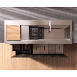 Кухонный гарнитур из массива дерева и камня HI-LINE 6 FRAME DOOR Dada Engenereed Kitchen варинант исполнения - 8 | Loft Concept в Костроме