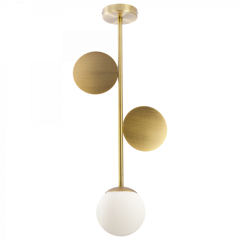 Люстра Areti Plates Pendant Золотой Белый Люстра Areti Plates Pendant Золотой Белый в Костроме | Loft Concept