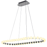 Люстра подвесная светодиодная с круглыми плафонами белого цвета PEARLS Suspension 100  варинант исполнения - 2 | Loft Concept в Костроме