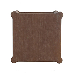 Приставной столик деревянный с резными ножками и нижней полкой Vintage Side Table Brown Wood варинант исполнения - 2 | Loft Concept в Костроме