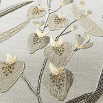 Обои с вышивкой ручной работы Moonlit Garden Original colourway on muslin варинант исполнения - 2 | Loft Concept в Костроме