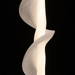 Люстра с белым скрученным плафоном Golden Swirl варинант исполнения - 5 | Loft Concept в Костроме