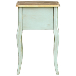 Прикроватная тумба из массива березы светло-бирюзовая Montmartre Provence Bedside Table варинант исполнения - 7 | Loft Concept в Костроме
