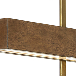 Люстра линейная прямоугольная Wooden Straight Shapes варинант исполнения - 1 | Loft Concept в Костроме