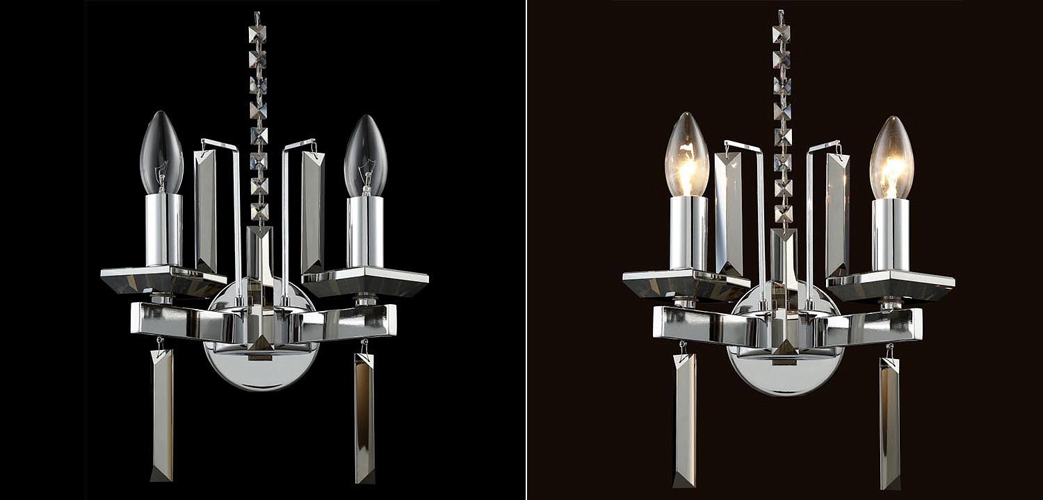 Бра Vivien Crystal Chrome Wall Lamp Бра Vivien Crystal Chrome Wall Lamp - Loft-Concept в Костроме
