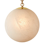 Подвесной светильник в форме шара из белого текстурного стекла Atmosphere варинант исполнения - 1 | Loft Concept в Костроме