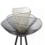 Торшер с трехъярусным плафоном из металлической сетки Metal Mesh Floor Lamp варинант исполнения - 4 | Loft Concept в Костроме