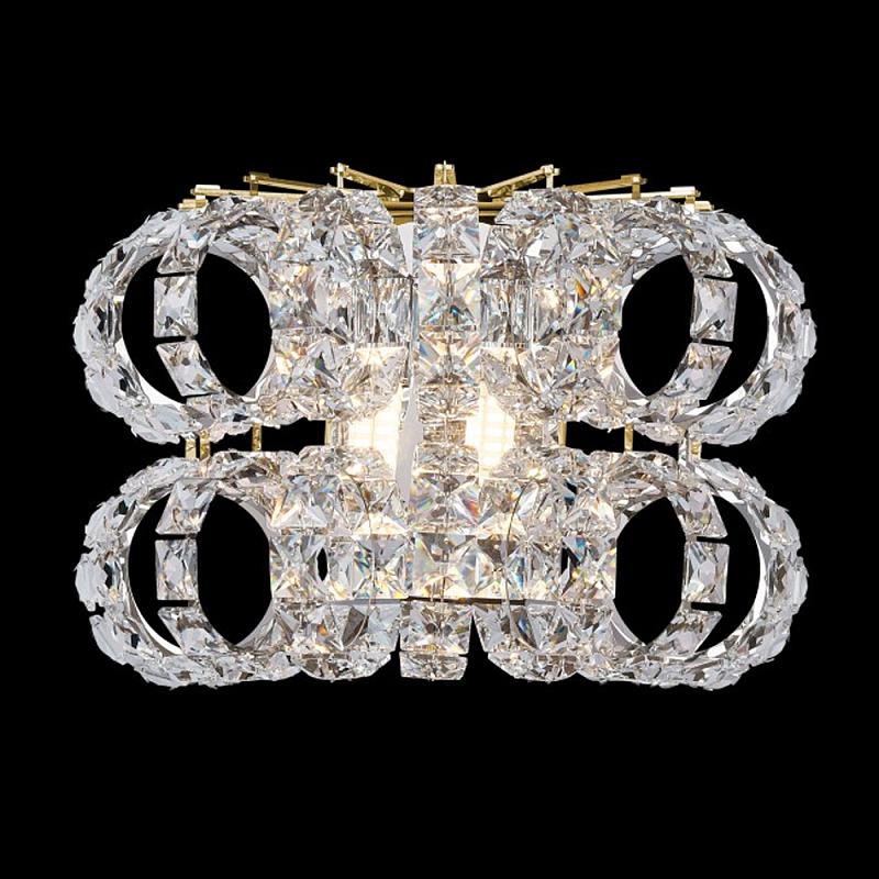 Бра с россыпью хрусталя Perfection of Diamonds Золотой Прозрачный Хром Бра с россыпью хрусталя Perfection of Diamonds Золотой Прозрачный Хром в Костроме | Loft Concept
