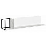 Полка навесная белая открытая Strict Lines  варинант исполнения - 3 | Loft Concept в Костроме