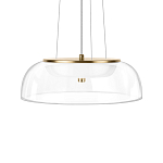 Подвесной светильник  с плоским прозрачным стеклянным плафоном Grada Light варинант исполнения - 4 | Loft Concept в Костроме