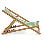 Шезлонг из акации и ткани Argentina варинант исполнения - 5 | Loft Concept в Костроме