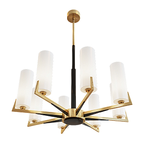 Люстра из латуни на 8 ламп Brass Candle 