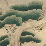 Обои ручная роспись Bamboo River Blossom Original colourway on Brushed Gold gilded paper варинант исполнения - 1 | Loft Concept в Костроме