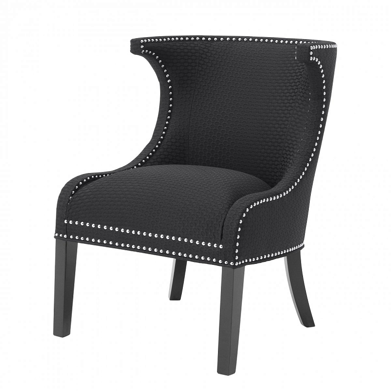 Кресло Eichholtz Chair Elson black Черный в Костроме | Loft Concept 
