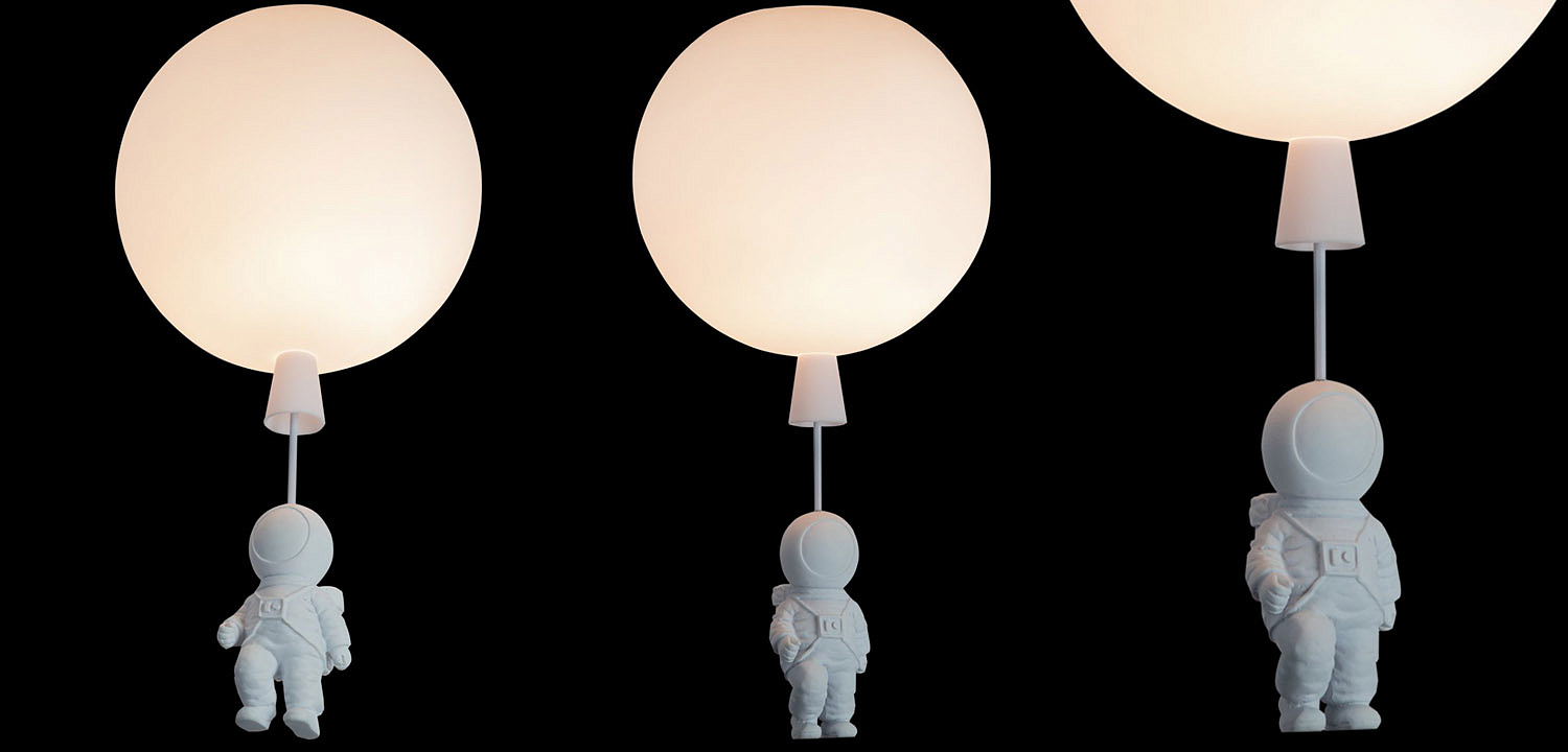 Потолочный светильник Cosmonaut white ball Потолочный светильник Cosmonaut white ball - Loft-Concept в Костроме