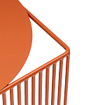 Оранжевый приставной стол из металла Lattice варинант исполнения - 5 | Loft Concept в Костроме