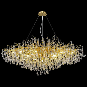 Большая дизайнерская люстра Freezing Rain Золотистая