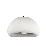 Подвесной светильник с куполообразным белым фактурным абажуром Sergey Makhno варинант исполнения - 1 | Loft Concept в Костроме