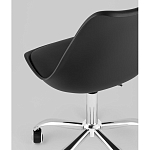 Офисный стул на металлическом основании EGGERY Black пластик варинант исполнения - 3 | Loft Concept в Костроме