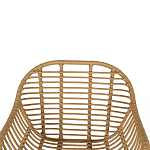 Стул с ротанговым плетением Wicker Half Chair с подлокотниками варинант исполнения - 4 | Loft Concept в Костроме
