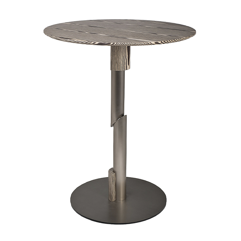 Стол барный круглый высокий с полосатым узором Zebroids  в Костроме | Loft Concept 