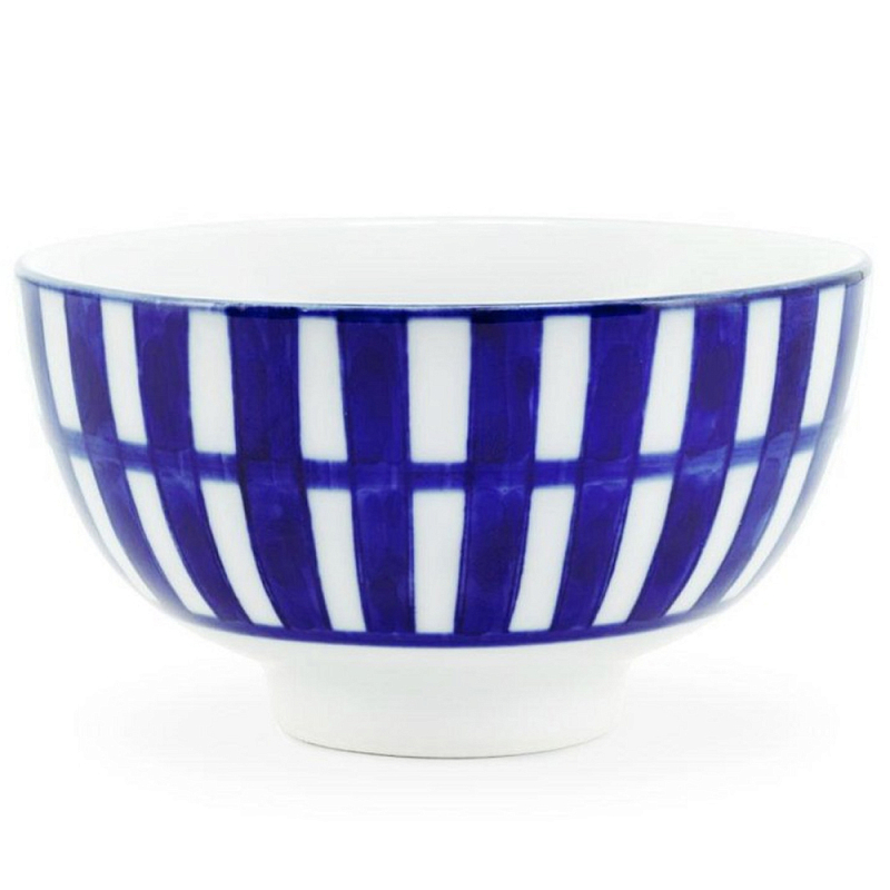 Салатник Cup Chino Белый Синий Салатник Cup Chino Белый Синий в Костроме | Loft Concept