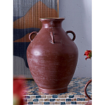 Ваза бордовая с 4-мя фактурными ручками Vase Burgundy Glaze варинант исполнения - 4 | Loft Concept в Костроме