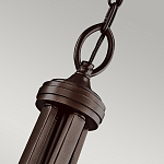 Люстра подвесная с двойным круглым плафоном из органзы и матового стекла Kichler варинант исполнения - 7 | Loft Concept в Костроме