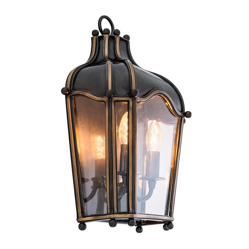 Бра Wall Lamp Elysee Ferme Темная бронза Прозрачное Стекло в Костроме | Loft Concept 