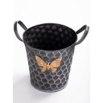 Железное кашпо Gold butterfly design варинант исполнения - 2 | Loft Concept в Костроме
