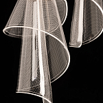 Люстра каскадная с 10-ю прозрачными плафонами Wave Line варинант исполнения - 9 | Loft Concept в Костроме