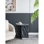Столик кофейный с столешницей из черного мрамора Compact Black Marble Table варинант исполнения - 8 | Loft Concept в Костроме