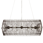 Люстра круглая из тонких прутьев Thin Bronze Rods варинант исполнения - 3 | Loft Concept в Костроме