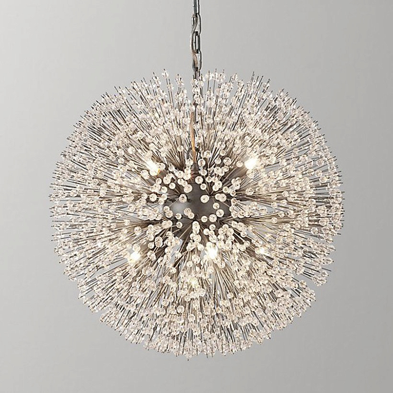 Люстра Dandelion Chandelier Серебряный Люстра Dandelion Chandelier Серебряный в Костроме | Loft Concept