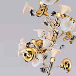 Торшер в виде белых и золотых цветов каллы Refined Taste of Light варинант исполнения - 3 | Loft Concept в Костроме