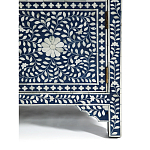 Комод инкрустация костью ORIENTAL Indian синий орнамент варинант исполнения - 5 | Loft Concept в Костроме