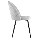 Мягкий стул в сером велюре Miruna Chair варинант исполнения - 5 | Loft Concept в Костроме