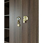 Большой шкаф с витриной Elsa Dreams Walnut варинант исполнения - 5 | Loft Concept в Костроме